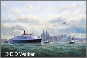 QE2 in the Mersey