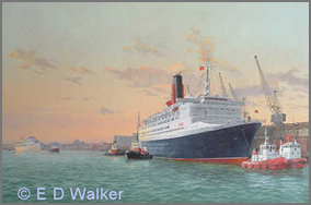 QE2 leaving Southampton